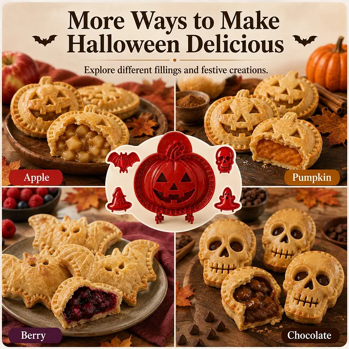 🎃 8 mini Helovino tortų formelių rinkinys-LT