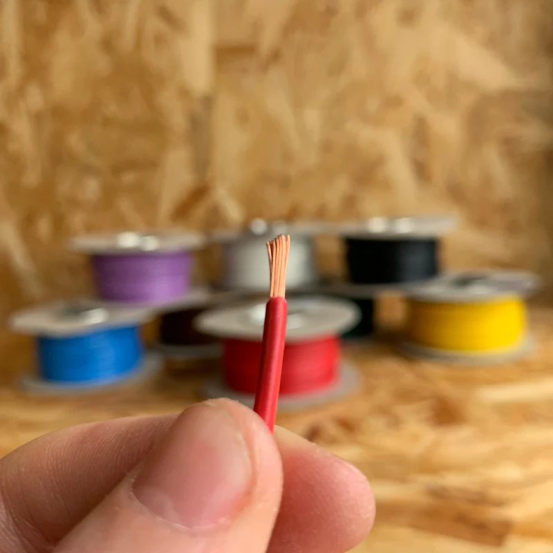 Cable automático unipolar de 2 mm² - Pared delgada / Carrete de 50 metros