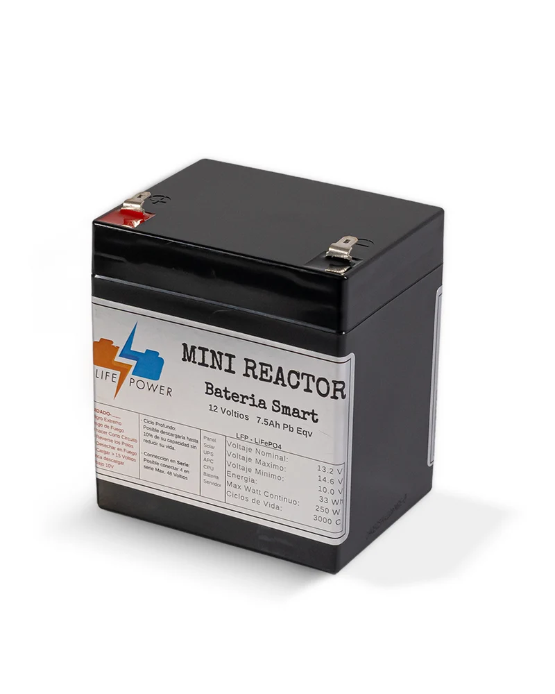 MINI REACTOR 12V 7.5Ah Pb Eqv