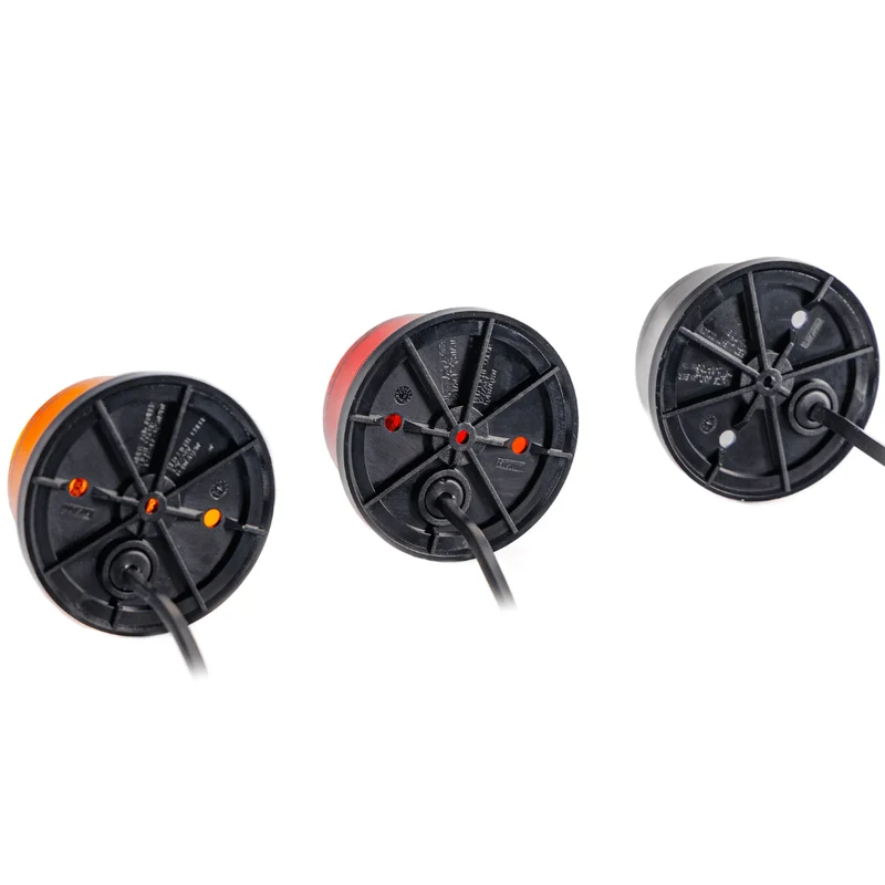 Luces de posición LED redondas Fristom FT-059 con reflector y soporte