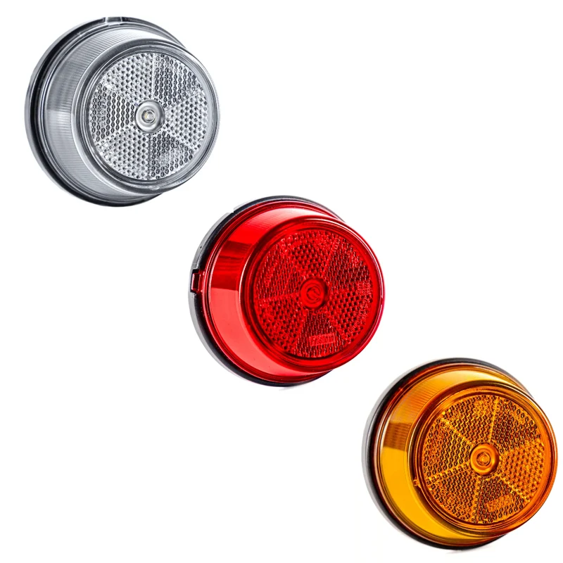 Luces de posición LED redondas Fristom FT-059 con reflector y soporte
