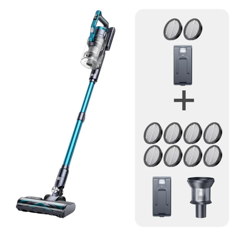 Vacuum Bundle: Buture VC60 Vacuum + 2 Batteries + 10 HEPA Filters