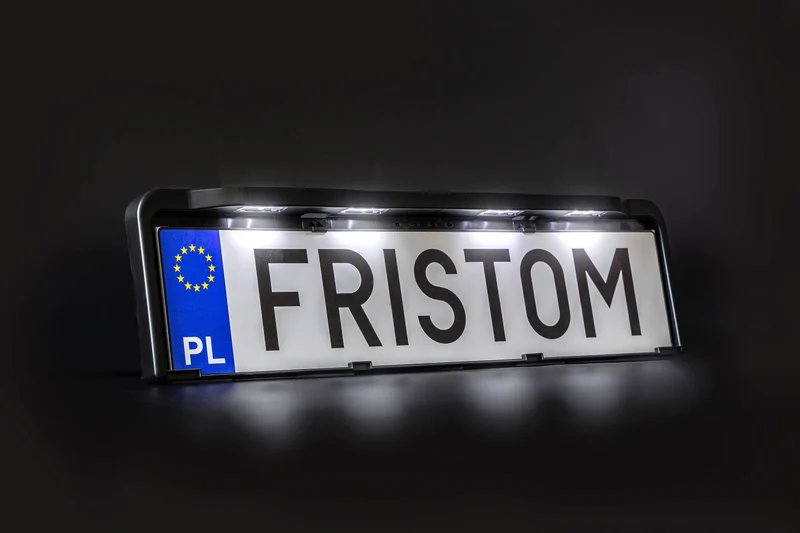 Soporte de matrícula con luces LED