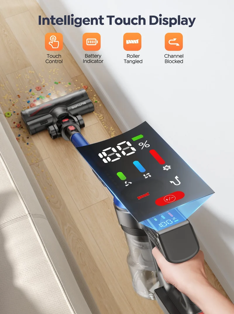 【Flash Sale】Buture JR700 Blue Cordless Vacuum | 550W 45KPA