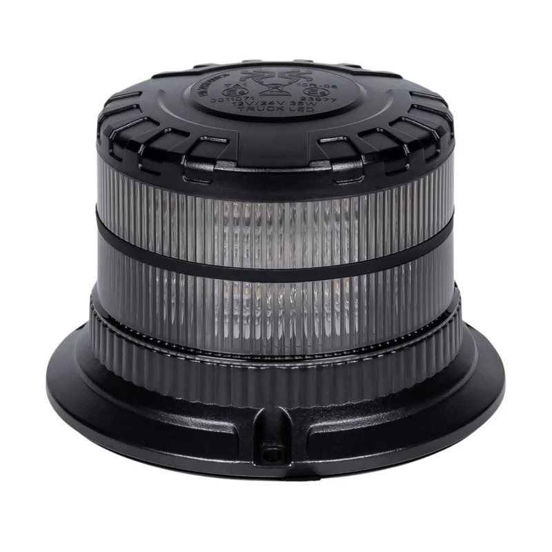Baliza LED con lente oscura, base magnética y montaje con perno