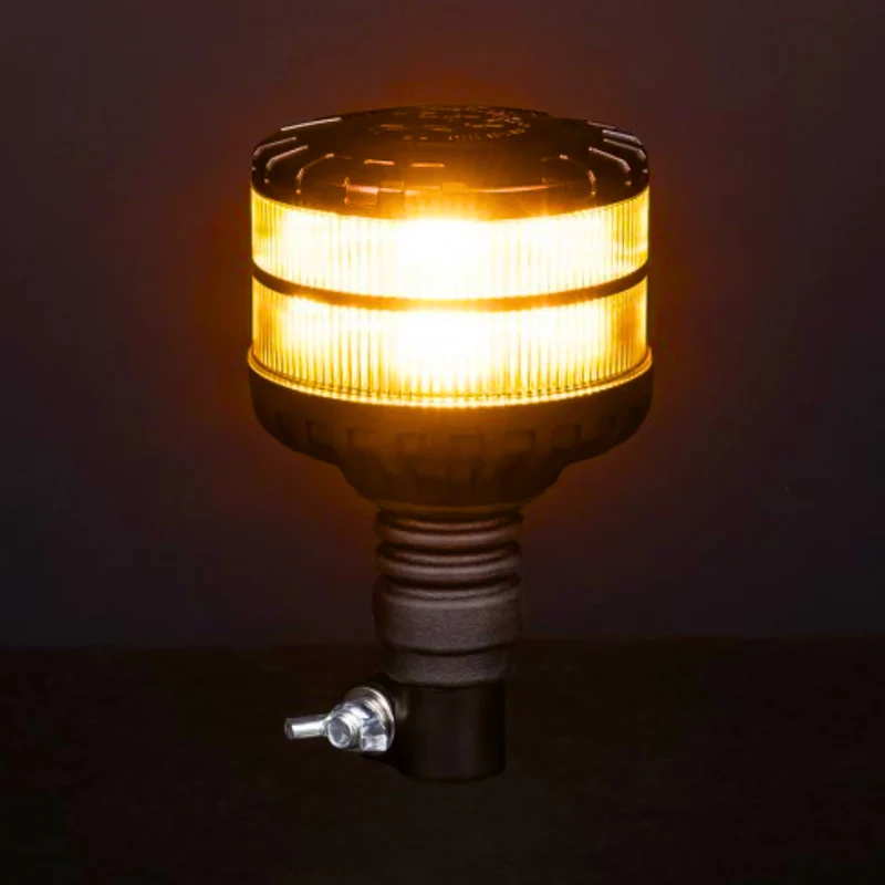 Baliza LED con lente oscura y base DIN flexible