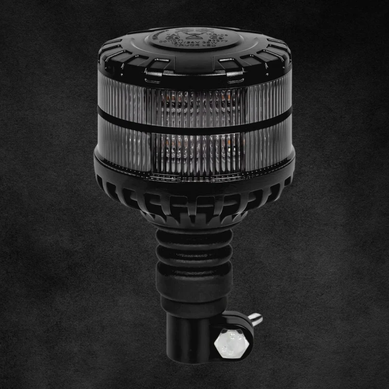 Baliza LED con lente oscura y base DIN flexible