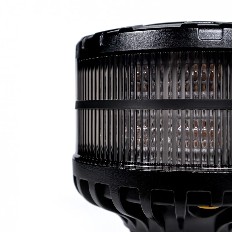 Baliza LED con lente oscura y base DIN flexible