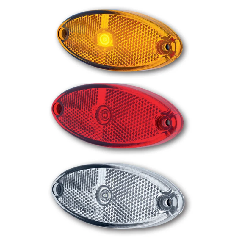 Luz de marcador LED estilo remolque ovalada Fristom con reflector