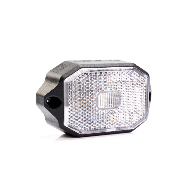 Fristom FT-069 Luz de marcador LED blanca con reflector / soporte plano