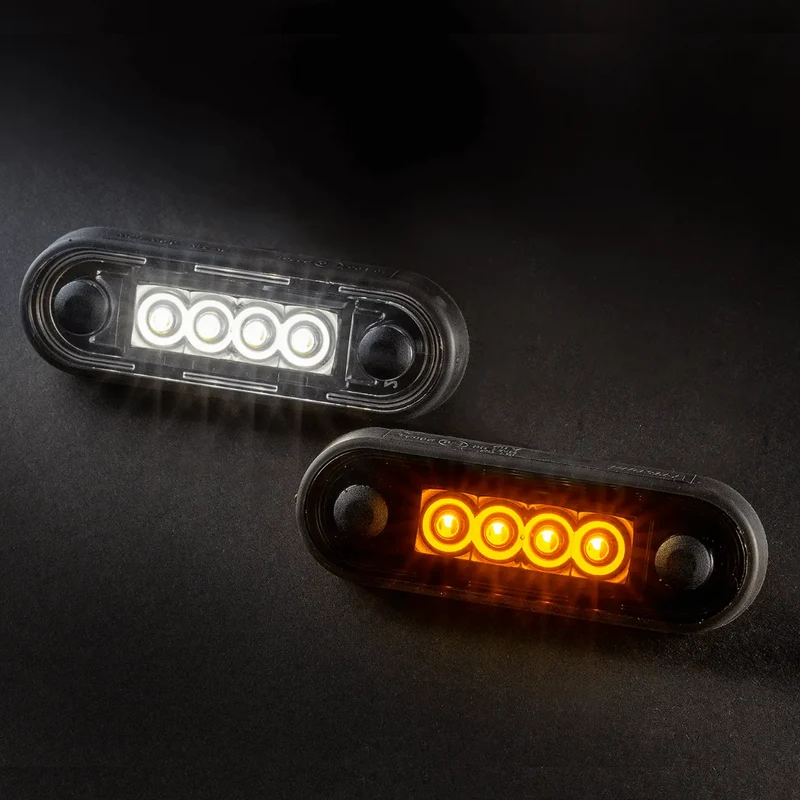 Fristom FT-073 BZ Luz de marcador LED - Doble color ámbar/blanco