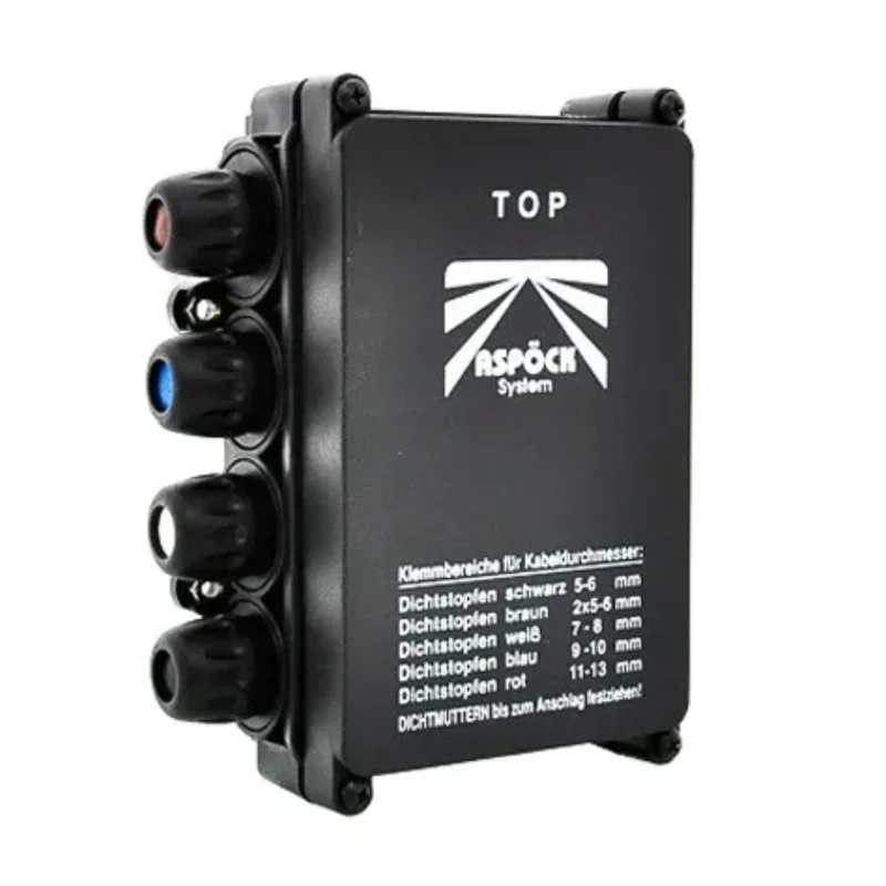 Caja de conexiones Aspock delgada / 8 vías / 76-5100-041