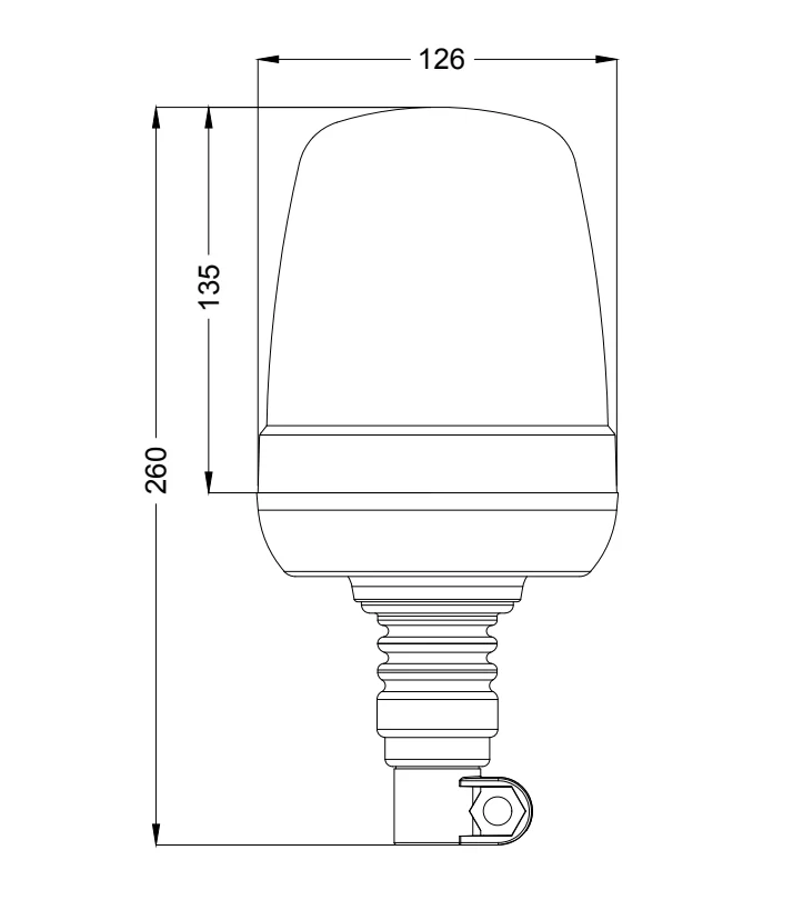 Baliza de Emergencia LED con Flexi DIN Fix