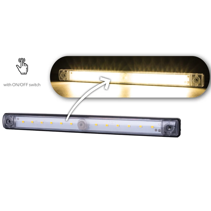 Tira de luz LED interior 4000K con interruptor
