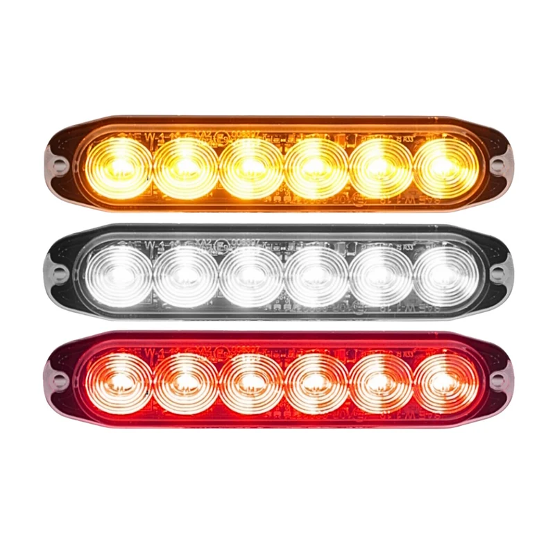 Luz estroboscópica LED combinada: roja, blanca y ámbar