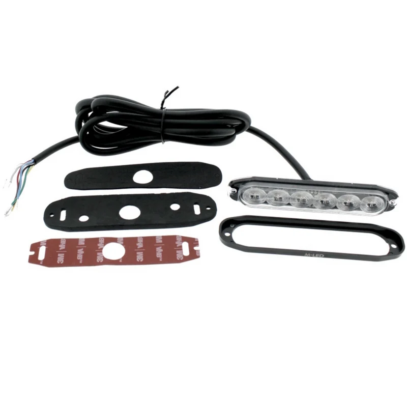 Luz estroboscópica LED combinada: roja, blanca y ámbar