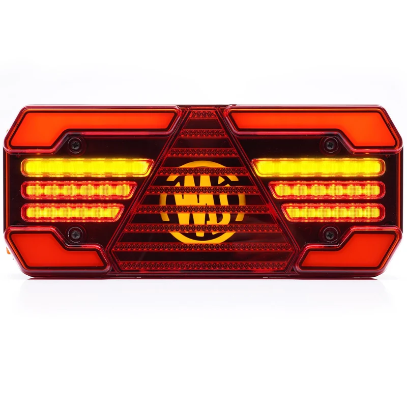 Luz de remolque grande WAS W248DD con indicador dinámico / 12"