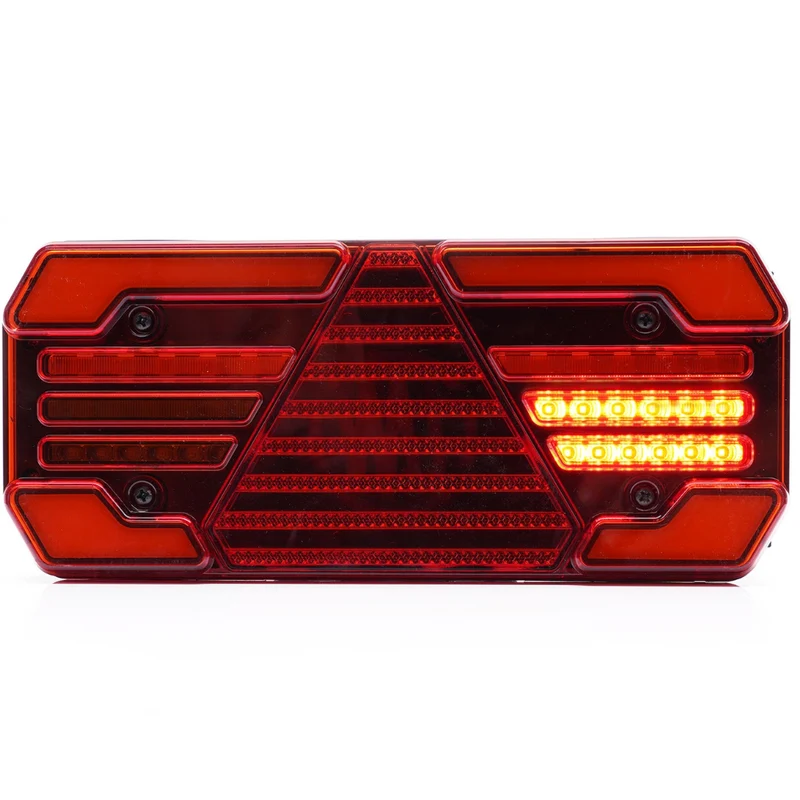 Luz de remolque grande WAS W248DD con indicador dinámico / 12"