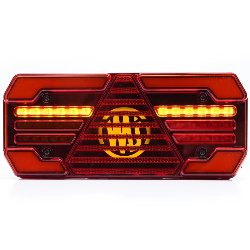 Luz de remolque grande WAS W248DD con indicador dinámico / 12"