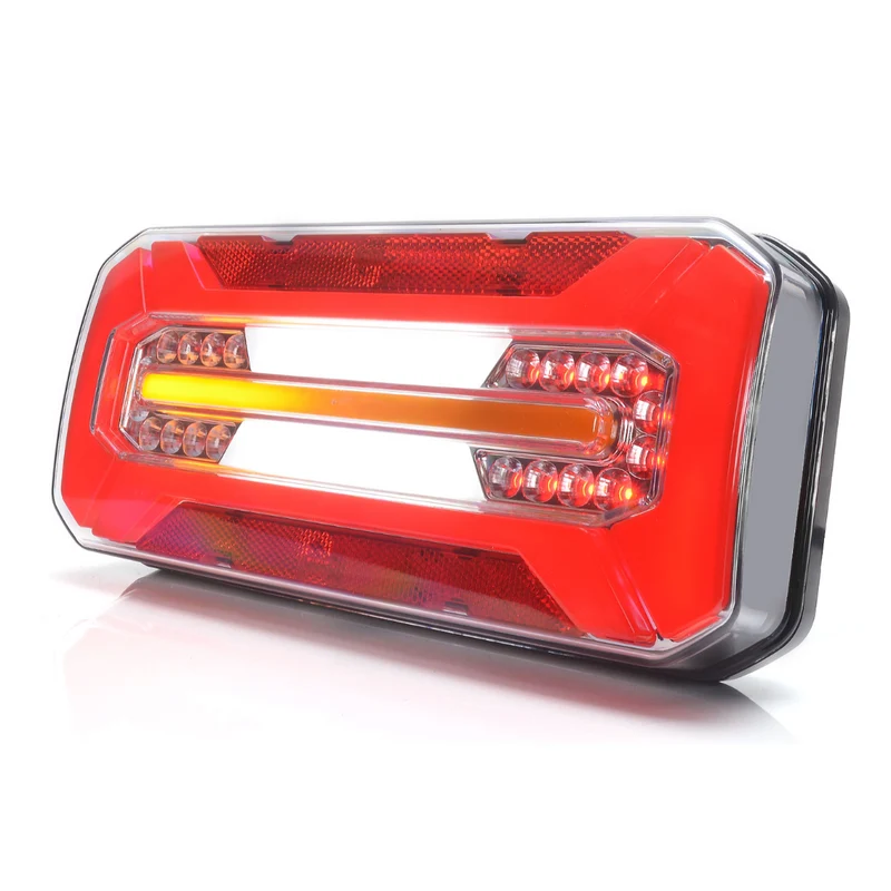 Luz de neón rectangular grande para remolque WAS W185DD S2 con indicador dinámico / 12"