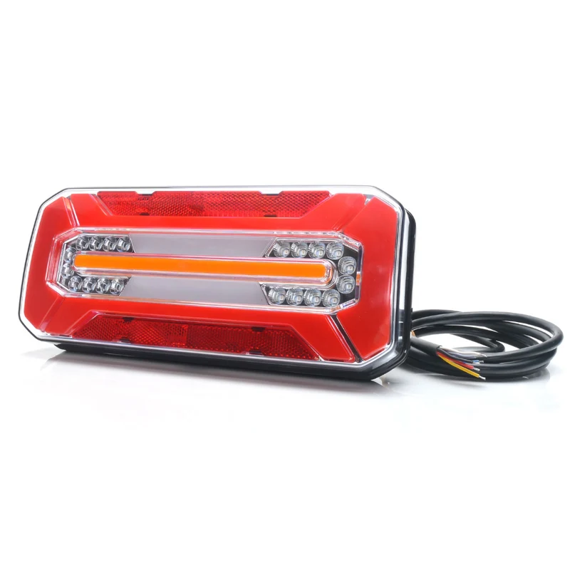Luz de neón rectangular grande para remolque WAS W185DD S2 con indicador dinámico / 12"