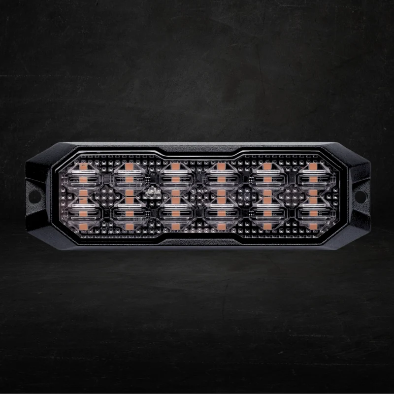Luz estroboscópica LED de alta potencia Torlok Black Hawk / Doble fila de 12 LED