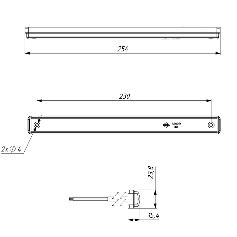 Tira de luz LED interior 4000K