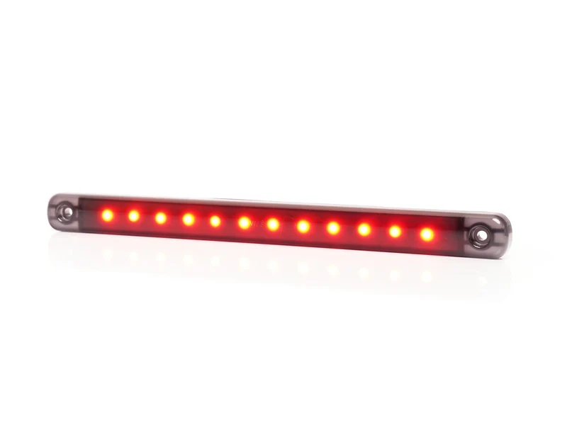 Luz de marcador ahumada negra WAS larga de 238 mm / lente oscura / 12 LED