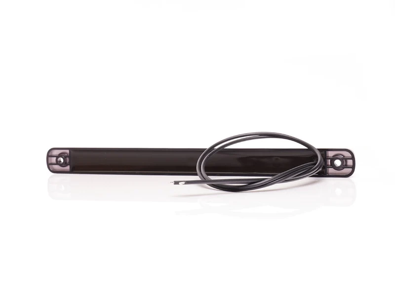 Luz de marcador ahumada negra WAS larga de 238 mm / lente oscura / 12 LED