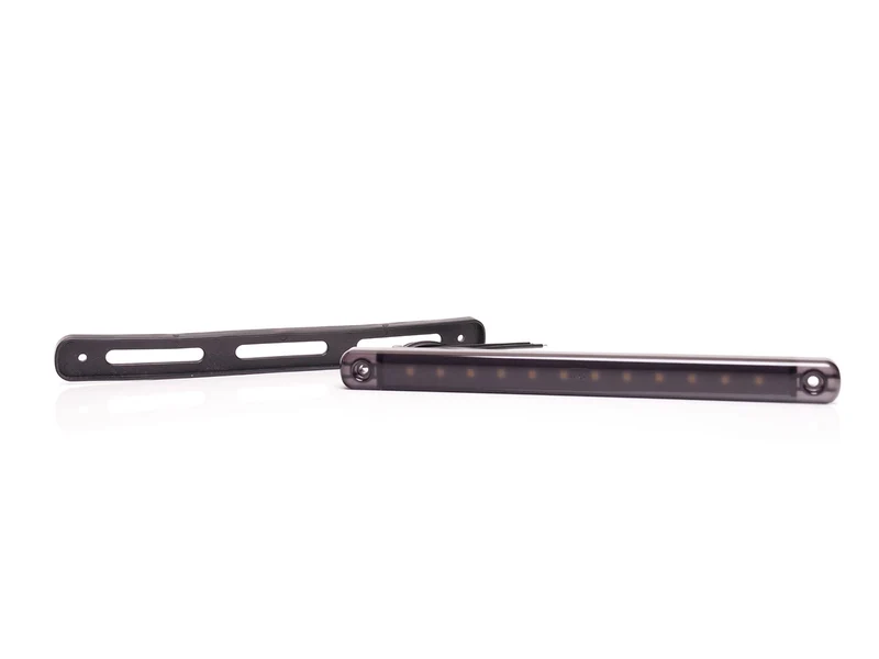 Luz de marcador ahumada negra WAS larga de 238 mm / lente oscura / 12 LED