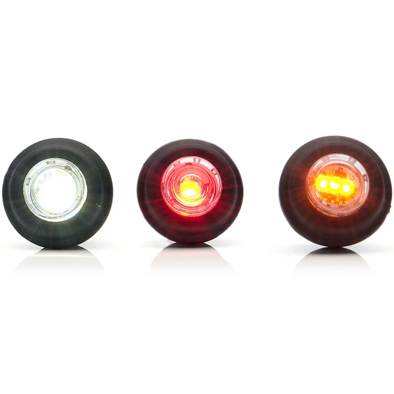 Luz de posición pequeña redonda de tipo pulsador / tipo botón / junta plana