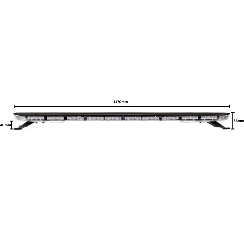 Barra de luces LED de emergencia para techo, 46 ​​pulgadas, 1170 mm