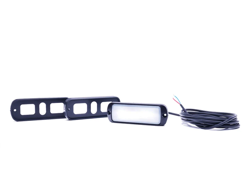 Luz de trabajo LED WAS W229 / Luz de escena con dos soportes de montaje / Lente opaca
