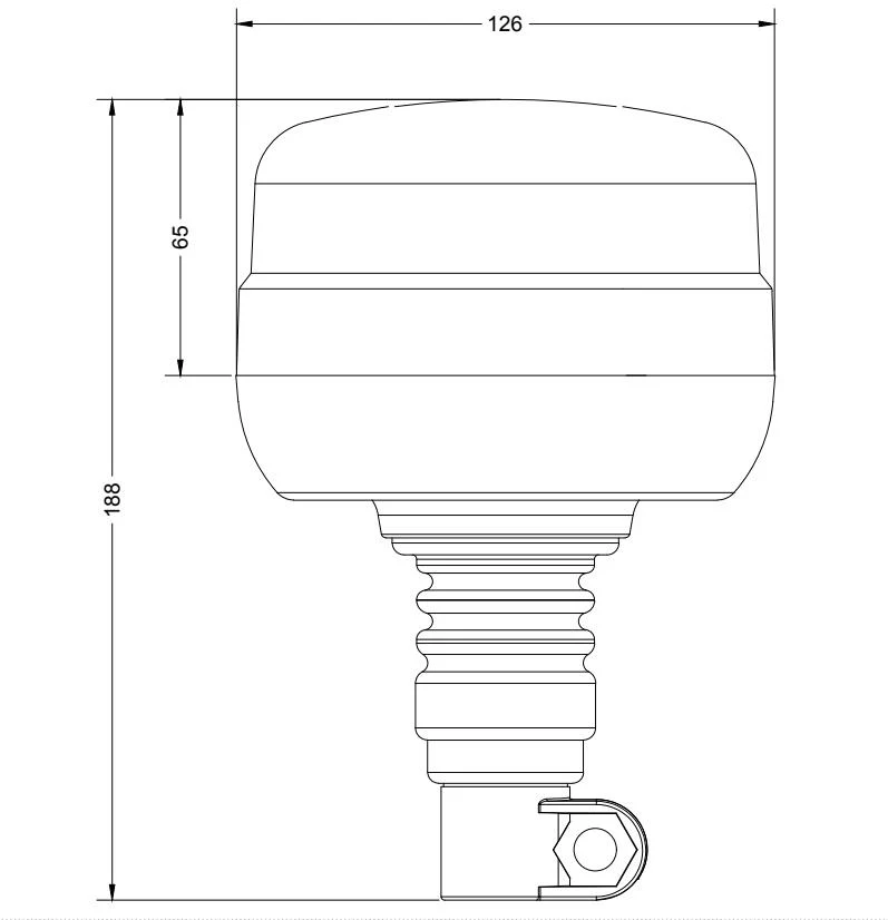 Paquete a granel de balizas LED Torlok Flexi-DIN / Paquete de 10