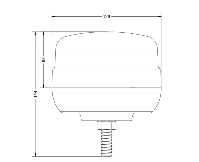 Paquete a granel de balizas LED compactas de un solo perno Torlok / Paquete de 10