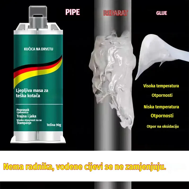 【Set od 3 dijela】🔥50% popusta na ograničeno vrijeme! 🛠️Visokojako AB ljepilo za popravak metala-HR