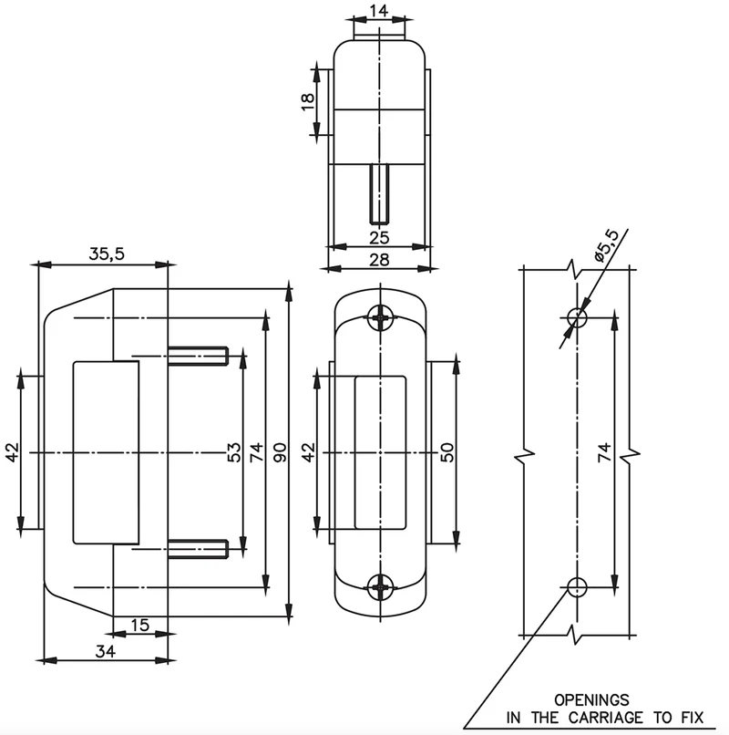 Lámpara marcadora de contorno estilo neón WAS W140