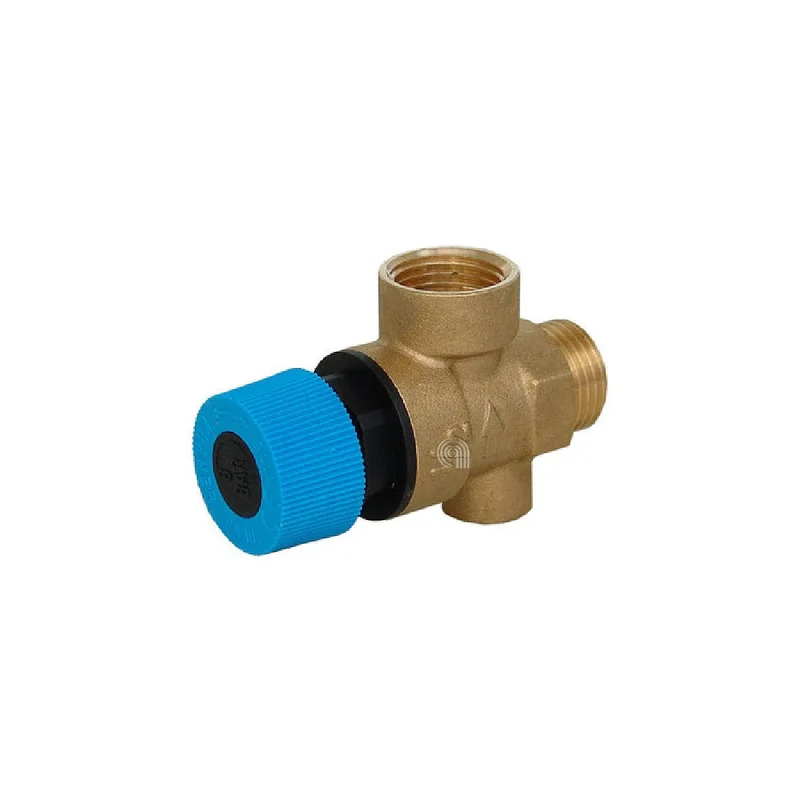 Válvula de seguridad universal 8 bar 1/2" M para caldera y acumulador