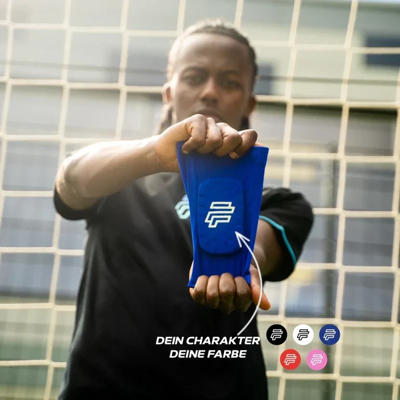 Protectores de piernas de fútbol con patrón de panal anticolisión para deportes al aire libre-ES