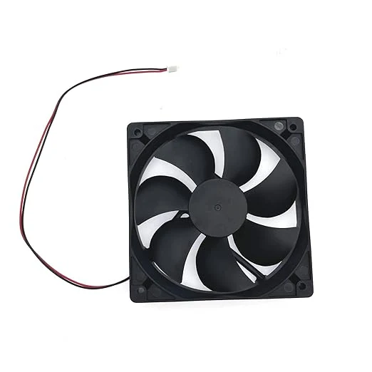 Ventilador axial universal para cassette de chimenea | Aspas metálicas alta temperatura | 120x120x38 mm