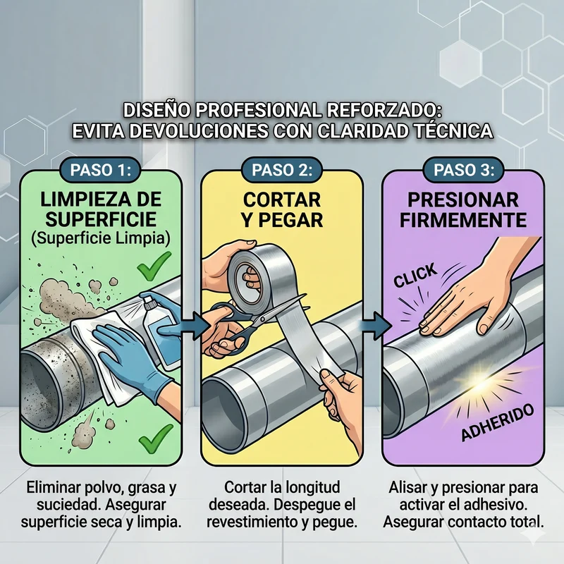 Cinta adhesiva de aluminio 50mm x 50m alta temperatura para reparación de conductos y aire acondicionado  1 rollo