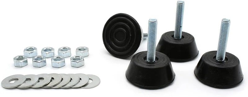 Pack 4 Silentblock Antivibración S-40 para Suelo de Aire Acondicionado | Soporta hasta 55kg , Incluye Tuercas y Arandelas | Pat