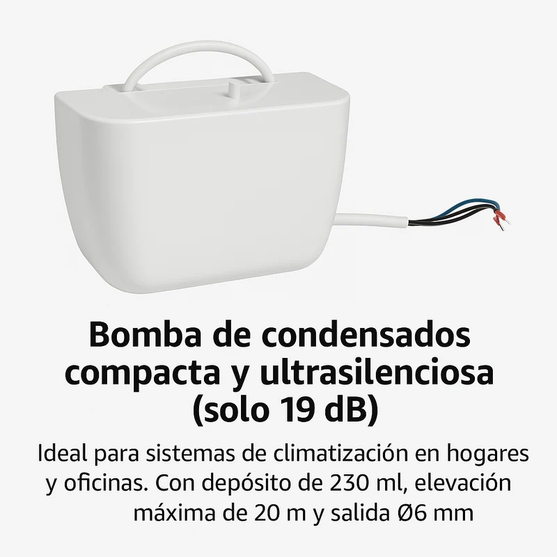 Bomba de Condensados Para Aire Acondicionado Silenciosa y Eficiente  Ideal para Hogar y Trabajo