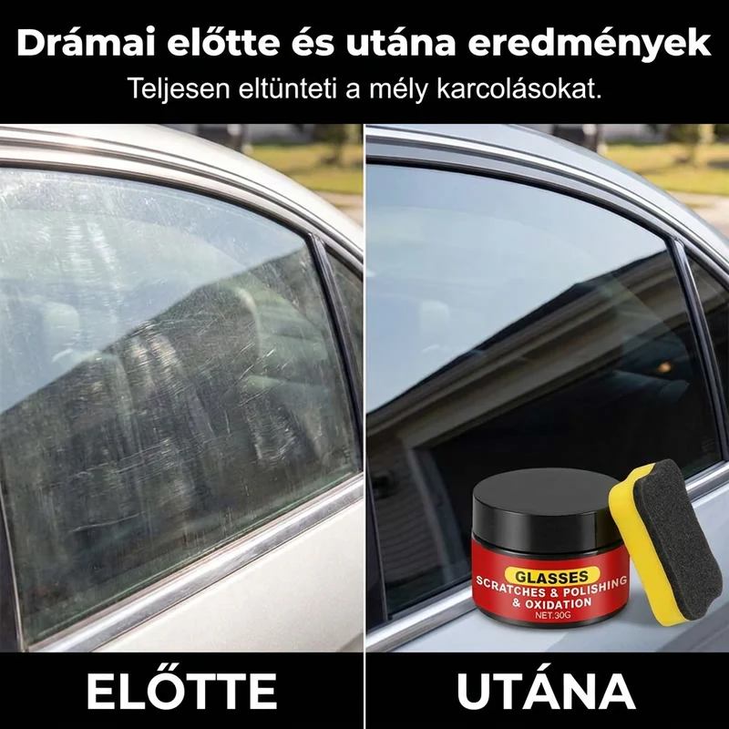 🚗 Πάστα επιδιόρθωσης και γυαλίσματος υαλοπινάκων – Γρήγορη αφαίρεση γρατσουνιών-GR