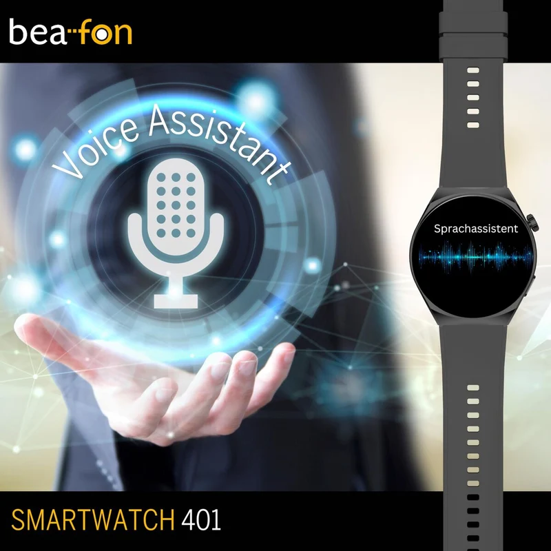 Smartwatch beafon WATCH 401 43 mm 1,43" Negro Plateado