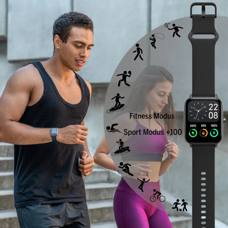 Smartwatch beafon WATCH 101 1,8" Negro Gris