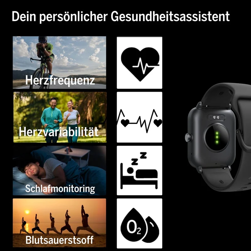 Smartwatch beafon WATCH 101 1,8" Negro Gris