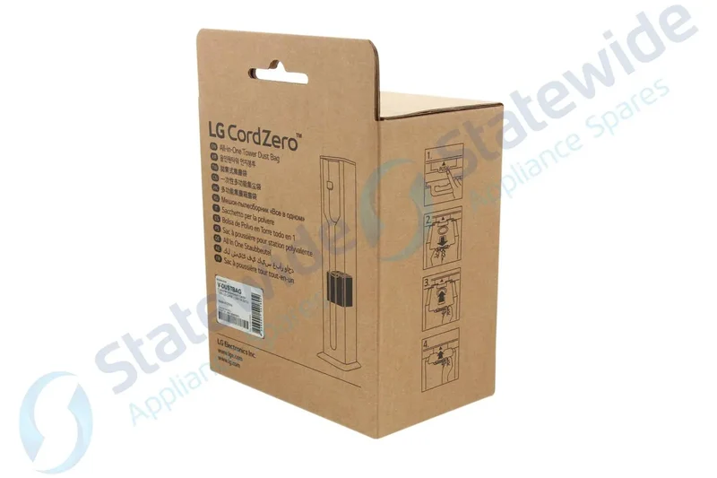 LG CORDZERO A9T-AUTO/A9T-ULTRA Vacuum TOWER DUST BAGS (QTY 3)-Genuine
