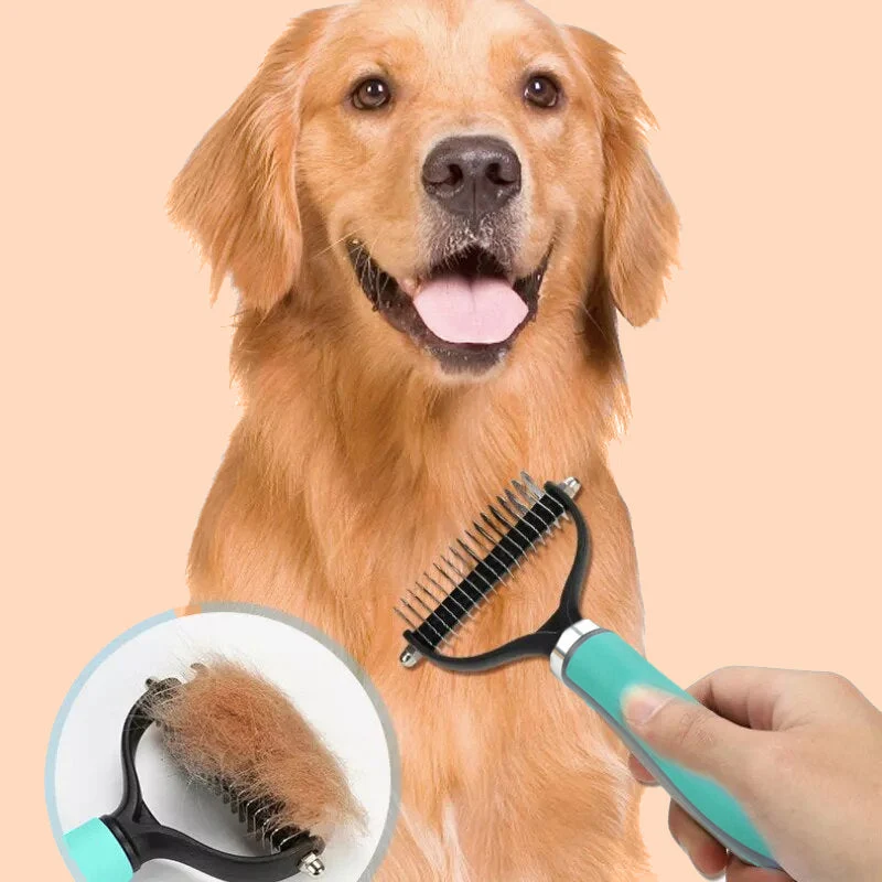 😺🐶1+1 δώρο🧹 Χτένα διπλής όψης για γάτες και σκύλους🐾-GR