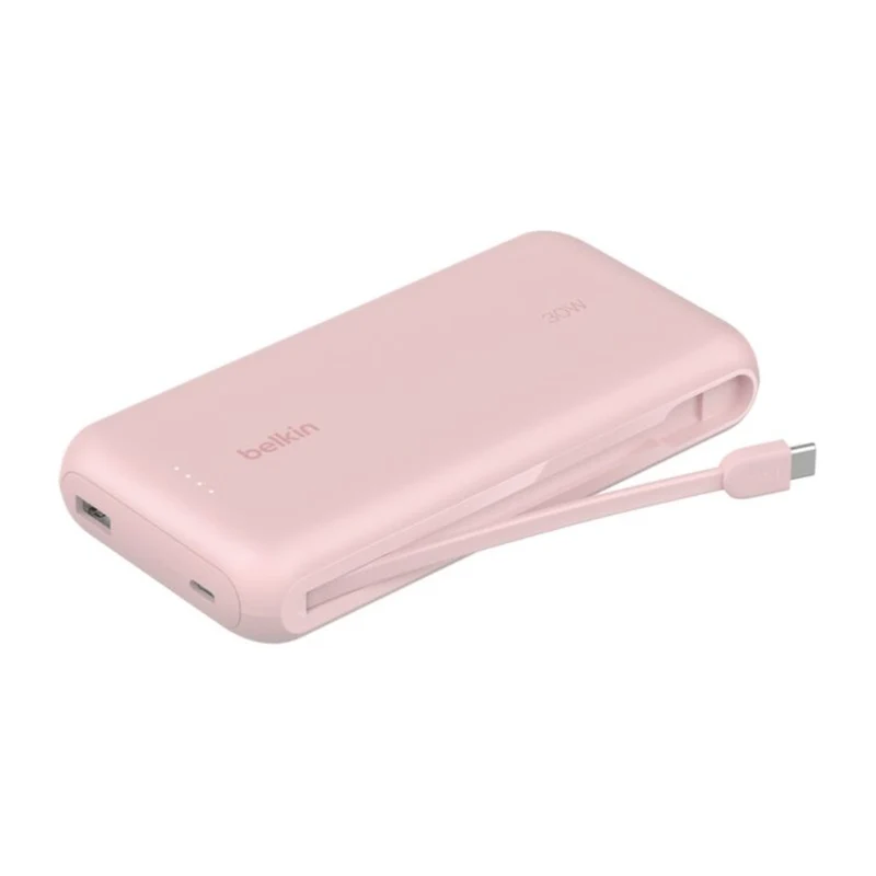 Belkin Power Bank Batería Externa 20.000 mAh con Cable Integrado, BPB024FQ